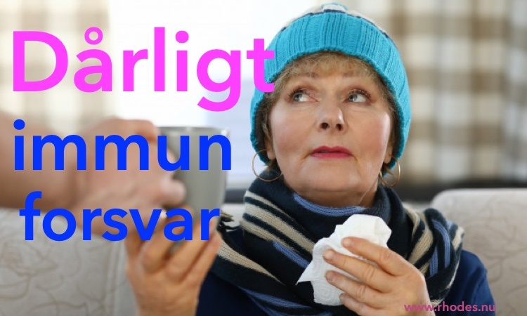 Daarligt immunforsvar. Styrk immunforsvaret. Immunsystem hjælp